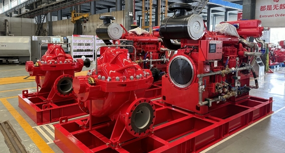 NFPA 20 স্ট্যান্ডার্ড ফায়ার ফাইটিং পাম্প, শ্রেষ্ঠ অগ্নিনির্বাপণের জন্য ১১০-২৮৪ PSI হেড, ৪৫০০ GPM