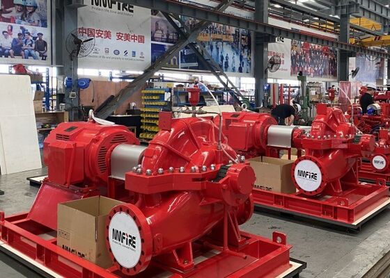 750 GPM @ 155 PSI UL/FM স্প্লিট কেস ফায়ার পাম্প ইলেকট্রিক মোটর চালিত NFPA20
