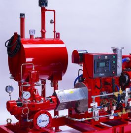 Horizontal Split Case Centrifugal Pump SS Red Diesel Engine Fire Pump For Fire Fighting System UL FM NFPA20