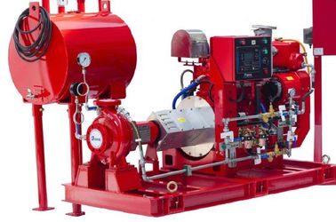 Ul End Suction Split Case Fire Pump, ডিজেল ইঞ্জিনের ফায়ার পাম্প 750 জিপিএম ক্ষমতা